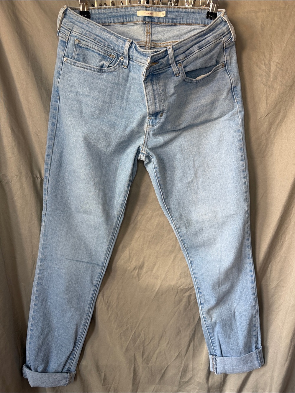 Levi's Light Blue Boyfriend Jeans - Relaxed Straight Cut